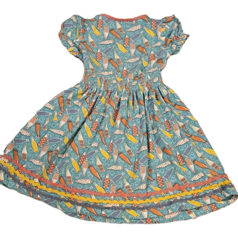 Matilda‎ Jane Dress Wonderment Soda-Lightful Pop Print Lap Spring Girls Size 6